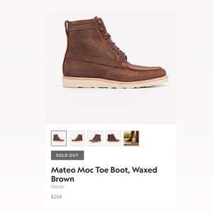 Nisolo Mateo All Weather Boot-waxed brown-size 11.5 - Men’s